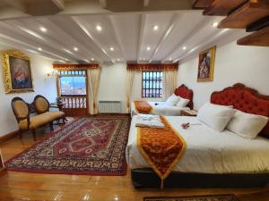 Letto o letti in una camera di Casona Corrales Hotel Boutique