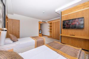 Postel nebo postele na pokoji v ubytování Akadia Luxury Sorgun - Adults Only 16 Plus