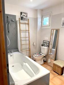 Bathroom sa Maison de 2 chambres avec piscine privee jardin clos et wifi a Maillane