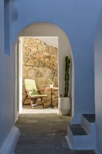 Posedenie v ubytovaní Blueisla GREY Studio Town Mykonos