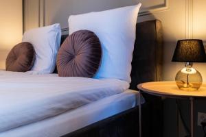 Posteľ alebo postele v izbe v ubytovaní Browar Gdański Free Parking by Noclegi Renters