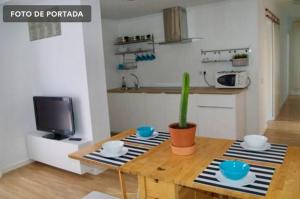 Kuchyňa alebo kuchynka v ubytovaní Corralejo vista mar
