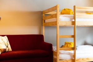 Letto o letti in una camera di Walliserhof