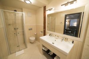 Koupelna v ubytování Hotel Starka
