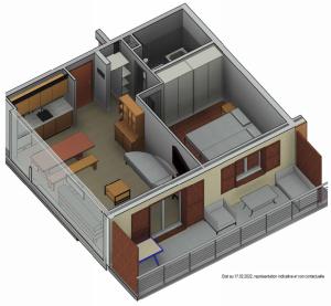 Plan de l'établissement Appartement Ancien Comté