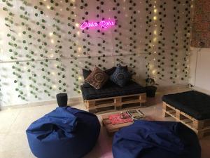 Posezení v ubytování Hospedaje Casa Rosa Jardín