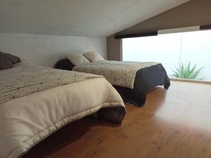 Postel nebo postele na pokoji v ubytování loft CARRASKETA