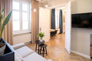 TV/trung tâm giải trí tại Apartament Rynek 12 Kościerzyna