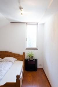 Postel nebo postele na pokoji v ubytování Säntisecho - in der Natur zu Hause