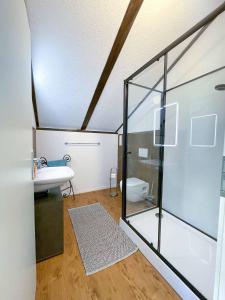 Koupelna v ubytování Säntisecho - in der Natur zu Hause