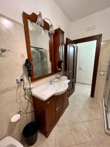 Koupelna v ubytování a casa di Ale