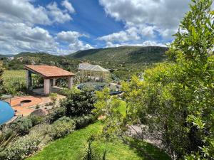 an aerial view of a house with a garden at Lavanda Aldea Holística in San Miguel de Allende