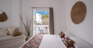 Posezení v ubytování Cal Day Rooms Santorini