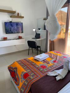 Letto o letti in una camera di Dunas De Areia Preta