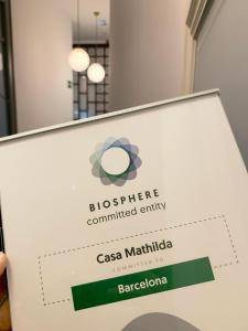 Certifikát, ocenenie alebo iný dokument vystavený v ubytovaní Casa Mathilda