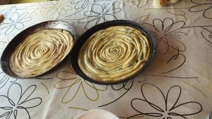 two bowls of food sitting on a table at Medena oaza mira in Visoko +17 photos
