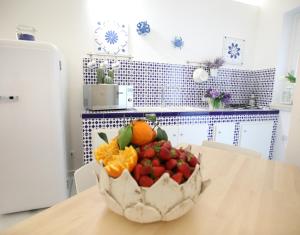 Kuchyň nebo kuchyňský kout v ubytování BLU MARE suite privata & apartment