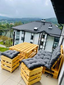 O zonă de relaxare la Apartament Piano