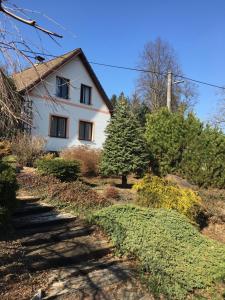 Vonkajšia záhrada v ubytovaní Apartmán Beruška