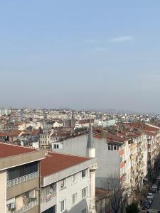 Nespecifikovaný výhled na destinaci Istanbul nebo výhled na město při pohledu z hotelu