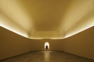 an empty room with a door in the ceiling at NOHGA HOTEL KIYOMIZU KYOTO in Kyoto