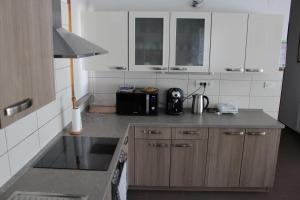 Kuchyň nebo kuchyňský kout v ubytování Apartma V&T + 25 fotografií