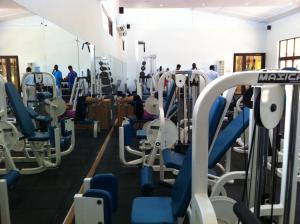 The fitness centre and/or fitness facilities at Bahari Beach Hotel