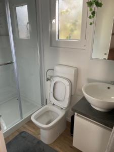 Koupelna v ubytování Mobile Home Jana