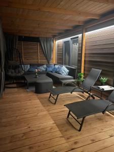 Posezení v ubytování Mobile Home Jana