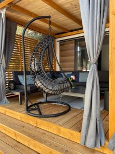 Posezení v ubytování Mobile Home Jana