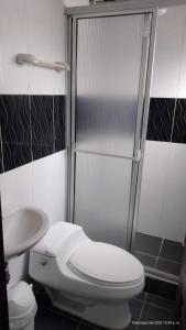 Koupelna v ubytování Hotel VIYAJE