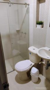 Koupelna v ubytování Hotel VIYAJE