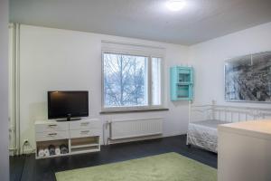 Μια τηλεόραση ή/και κέντρο ψυχαγωγίας στο Central Studio Apartment