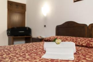 Postel nebo postele na pokoji v ubytování Hotel La Pace