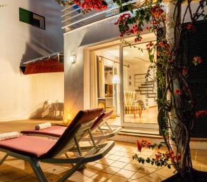 Balkón nebo terasa v ubytování Villa Blanc