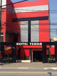 a hotel toronto sign on the side of a building at Hotel Tenda Santana in Sao Paulo