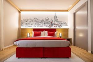 เตียงในห้องที่ NEW OPENING 2022 - Los Lorentes Apartments Bern City