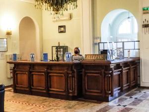 Vstupní hala nebo recepce v ubytování Hotel Triumf + 25 fotografií