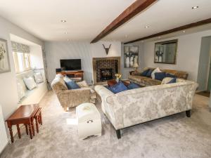 TV a/nebo společenská místnost v ubytování Kingfisher Cottage