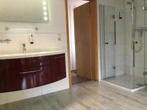 Koupelna v ubytování Haus Kim - Apartments