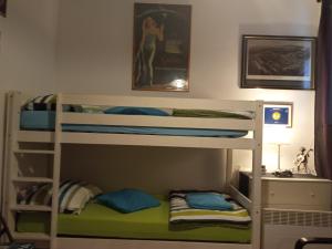 un letto a castello con 2 letti a castello in una camera di Senka a Zagabria