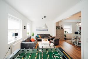 Posezení v ubytování Ferienwohnung am Lindbruch