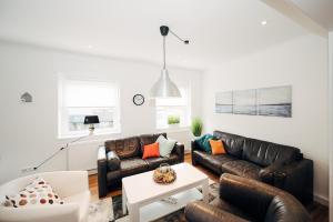 Posezení v ubytování Ferienwohnung am Lindbruch