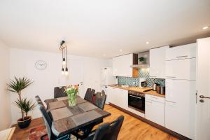 Kuchyň nebo kuchyňský kout v ubytování Ferienwohnung am Lindbruch + 4 fotografie