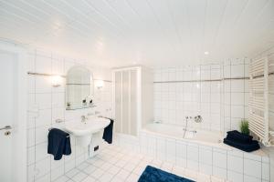 Koupelna v ubytování Ferienwohnung am Lindbruch