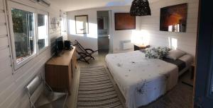 Postel nebo postele na pokoji v ubytování Chambre d’hôtes Pyla sur Mer