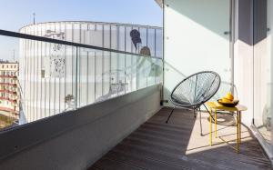 Balkón alebo terasa v ubytovaní Portowa Przystań by Comfort Apartments