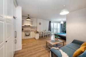 Kuchyňa alebo kuchynka v ubytovaní Waw Apartamenty Manhattan