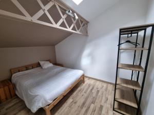 a bedroom with a bunk bed and a ladder at Villa du Lez in Prades-le-Lez +33 photos
