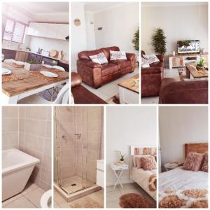 uma colagem de fotos de uma sala de estar e uma cozinha em The Blyde Crystal lagoon Pretoria em Pretoria
